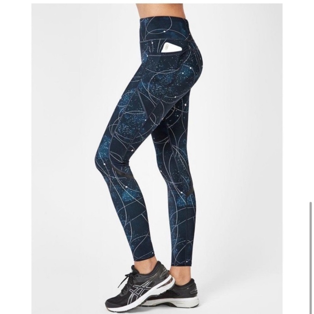 Sweaty Betty The Zero Gravity Galaxy High Waisted 7/8 Length Workout Leggings